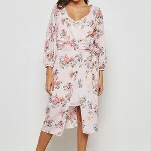Mango Floral Wrap Dress